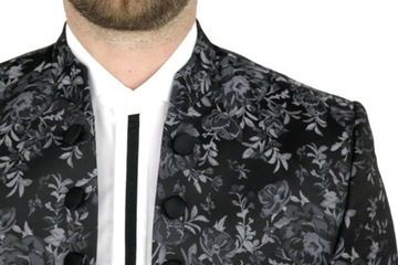 Куртка мужская цветы серебристые розы MGP2 48