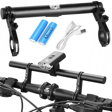 PRZEDŁUŻENIE KIEROWNICY ROWEROWEJ POWERBANK UCHWYT PRZEDŁUŻKA POWER BANK