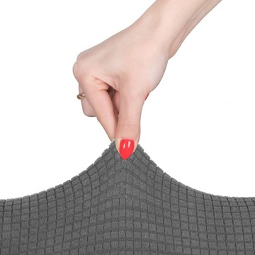 ЧЕХОЛ ДЛЯ СТУЛА КЛЕТОЧНЫЕ УЗОРЫ ГИБКИЕ УНИВЕРСАЛЬНЫЕ ГРАФИТОВЫЕ ЧЕХОЛЫ