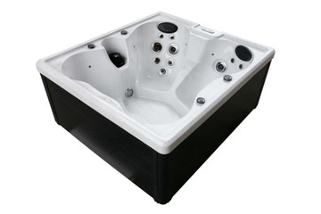 Wanna z hydromasażem dla 4 osób do ogrodu i domowego SPA - Capri II 2