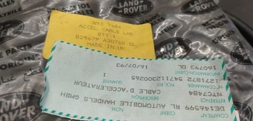 Range Rover Classic 1986-1994 Linka Gazu NTC7484