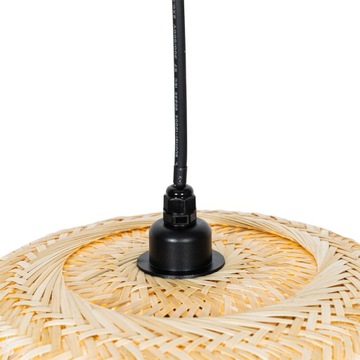 Orientalna lampa wisząca zewnętrzna bambusowa I