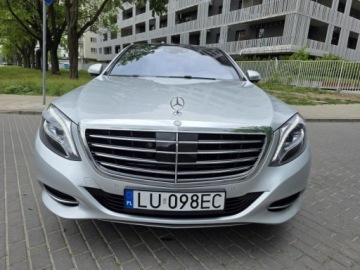 Mercedes Klasa S W222 Limuzyna 350 Blue TEC 258KM 2015 MERCEDES LONG S 350d 4MATIC, V6 3.0l diesel 258KM 1 właściciel od nowości, zdjęcie 1