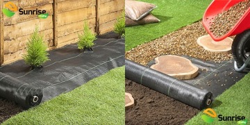 Agrotkanina czarna 0,4x25m UV 70g SUNRISE antychwastowa agrowłóknina +kotwy