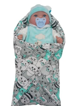 Becik, otulacz, rożek dla lalek