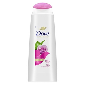 DOVE ULTRA CARE Odwieżający Szampon do każdego typu włosów Aloe & Rose Wate
