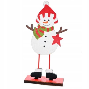 ŚWIĄTECZNA DEKORACJA DREWNIANA MIKOŁAJ MIŚ RENIFER BAŁWAN RÓŻNE WZORY