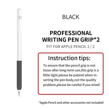 2 шт. Ручка для Apple Pencil 1/2, защитный чехол, мягкий силикон