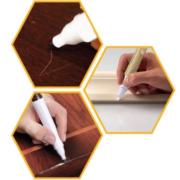 МАРКЕР ДЛЯ РЕТУШИ ДЛЯ МЕБЕЛИ БЕЛЫЙ БЫСТРОСЫХАЮЩИЙ МАРКЕР 12мл RAL 9003 LUGGER