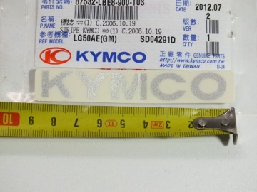 НАКЛЕЙКА ШПОН KYMCO НОВЫЙ ОРИГИНАЛ