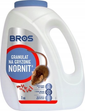 NORNIT na NORNICE i gryzonie granulat trutka BROS