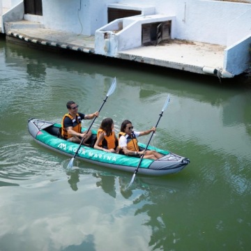 АКВА МАРИНА надувная КАЯК, пневматическая LAXO, 3-местная + ВЕСЛО