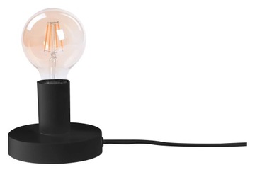 Lampa nocna stołowa industrialna minimalistyczna czarna metalowa Rabalux