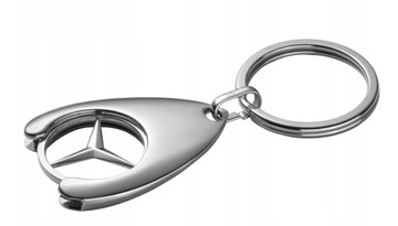 BRELOK MERCEDES-BENZ GWIAZDA ŻETON DO KOSZYKA NA ZAKUPY
