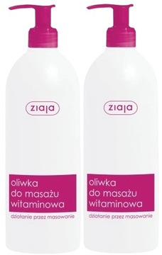 2 sztuki OLIWKA DO MASAŻU WITAMINOWA 500 ML Ułatwia masaż Domowe Spa