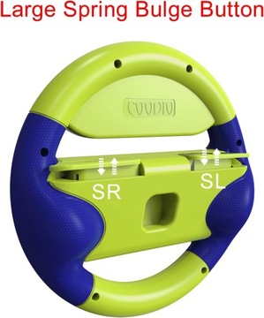 2 РУЛЯ COODIO JOY-CON ДЛЯ MARIO KART 8 DELUXE NINTENDO SWITCH OLED