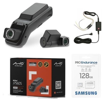 WIDEOREJESTRATOR MIO MIVUE J756DS KAMERA SAMOCHODOWA+SMARTBOX 3 + 128GB PRO