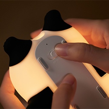 SILIKONOWA LAMPKA NOCNA PANDA, 3 TRYBY ŚWIECENIA, 1200 MAH