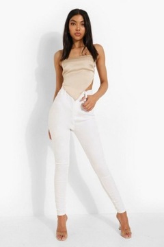 Boohoo spodnie jeansowe skinny plus size defekt 46