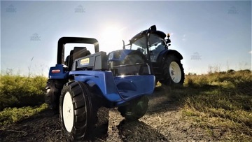 Педальный трактор FALK New Holland с прицепом