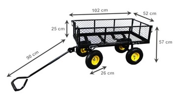 Wózek ogrodowy turystyczny transportowy przyczepka CHM