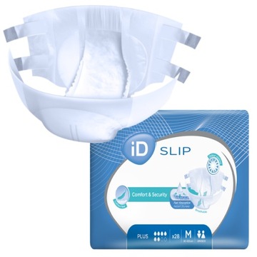Pieluchy dla DOROSŁYCH iD SLIP PLUS 28 szt. r.M 6K