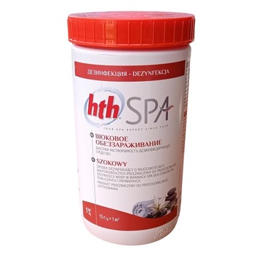 CHLOR SZOK w proszku HTH SZOKOWY 1 kg chemia do wanny SPA jacuzzi balii HIT
