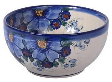 CERAMICZNA MISKA 19 CM CERAMIKA STYL BOLESŁAWIEC