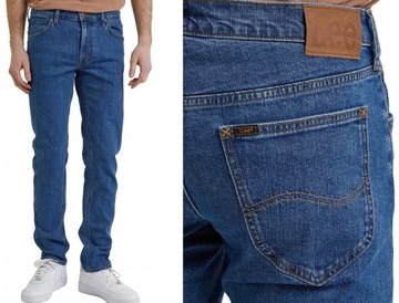 LEE DAREN proste spodnie jeans straight ZIP FLY W38 L30