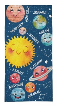 Ręcznik kąpielowy 70x140 KOSMOS PLANETY plażowy (WZ.93)
