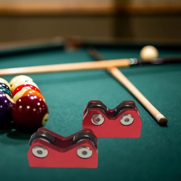 2 sztuki Bilard Cue Straightness Checker Inspect Tool Checking Men Red