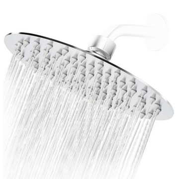 ХРОМИРОВАННЫЙ ДОЖДЕВОЙ ДУШ 25 СМ, КРУГЛЫЙ МЕТАЛЛИЧЕСКИЙ ДУШ, НЕРЖАВЕЮЩАЯ, ТОНКИЙ