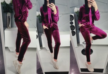 Комплект толстовок из велюра, гладкий, элегантный MISCELLANEOUS COLOURS 2XL/3XL