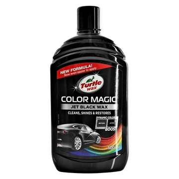 TURTLE WAX ЧЕРНЫЙ КРАСОЧНЫЙ ВОСК 500 МЛ COLOR MAGIC JET BLACK WAX EMULSION