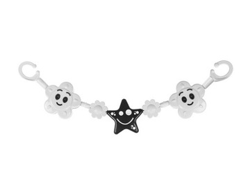 TULLO GRZECHOTKA CZARNO-BIAŁA DO WÓZKA SŁONECZKO