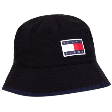 TOMMY HILFIGER KAPELUSZ MĘSKI TRAVEL BUCKET BLACK