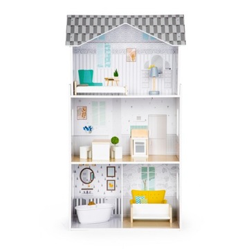КУКОЛЬНЫЙ ДОМ С МЕБЕЛЬЮ GRACE ECOTOYS MANSION