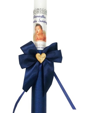 СВЕЧА И КРЕСТАЛЬНАЯ ОДЕЖДА ДЛЯ КРЕЩЕНИЯ ИМЯ ДАТА