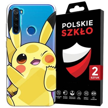 PIĘKNE ETUI DO XIAOMI REDMI NOTE 8T WZORY + SZKŁO