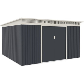 G21 Domek ogrodowy narzędziowy schowek stalowy 330 x 308 antracytowy