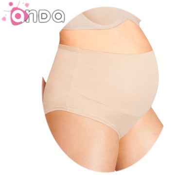 Majtki ciążowe profilowany wysoki panel TRÓJPAK