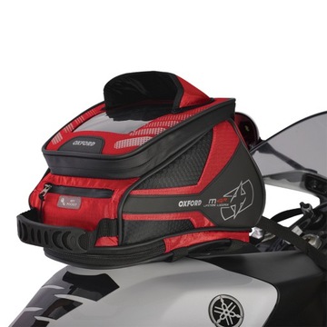 OXFORD TORBA MOTOCYKLOWA NA BAK M4R TANK N TRAILER RED BLACK (MAGNES)