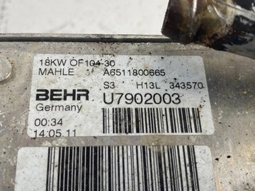 CHLADIČ OLEJE MB SPRINTER 2.2 CDI A6511800665