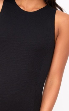 ЧЕРНЫЙ РЕБРИСТЫЙ ТЕЛО PRETTYLITTLETHING 38