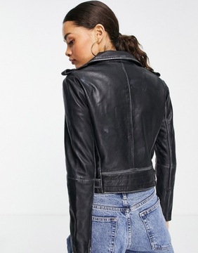 Barneys Originals Skórzana kurtka biker defekt 38