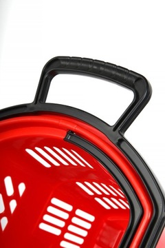 10X Корзина для покупок с подъемной ручкой 35л RED