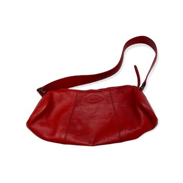 Elegantná malá červená dámska kabelka TOD'S