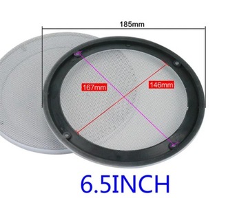 GHXAMP 5 cali 6.5 cala 8 cali Subwoofer osłona głośnika samochodowego Mesh