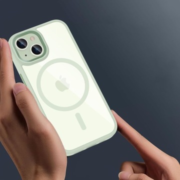 ЧЕХОЛ TECH-PROTECT MAGMAT MAGSAFE ДЛЯ APPLE IPHONE 15 ЗЕЛЕНЫЙ КРЫШКА