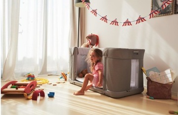 CHICCO NEXT2ME FOREVER MOON GREY - ДОПОЛНИТЕЛЬНАЯ КРОВАТЬ 3в1|0-22кг + Коврик